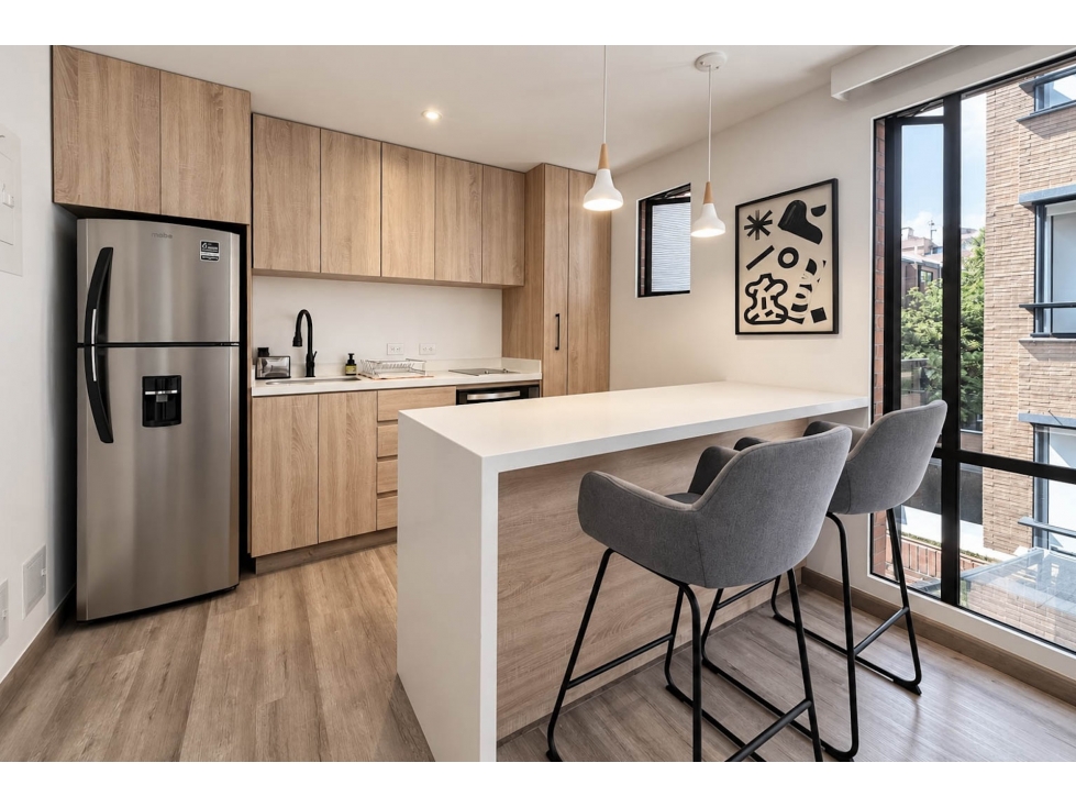 Apartamento con terraza en arriendo amoblado en Chicó Reservado — foto 3