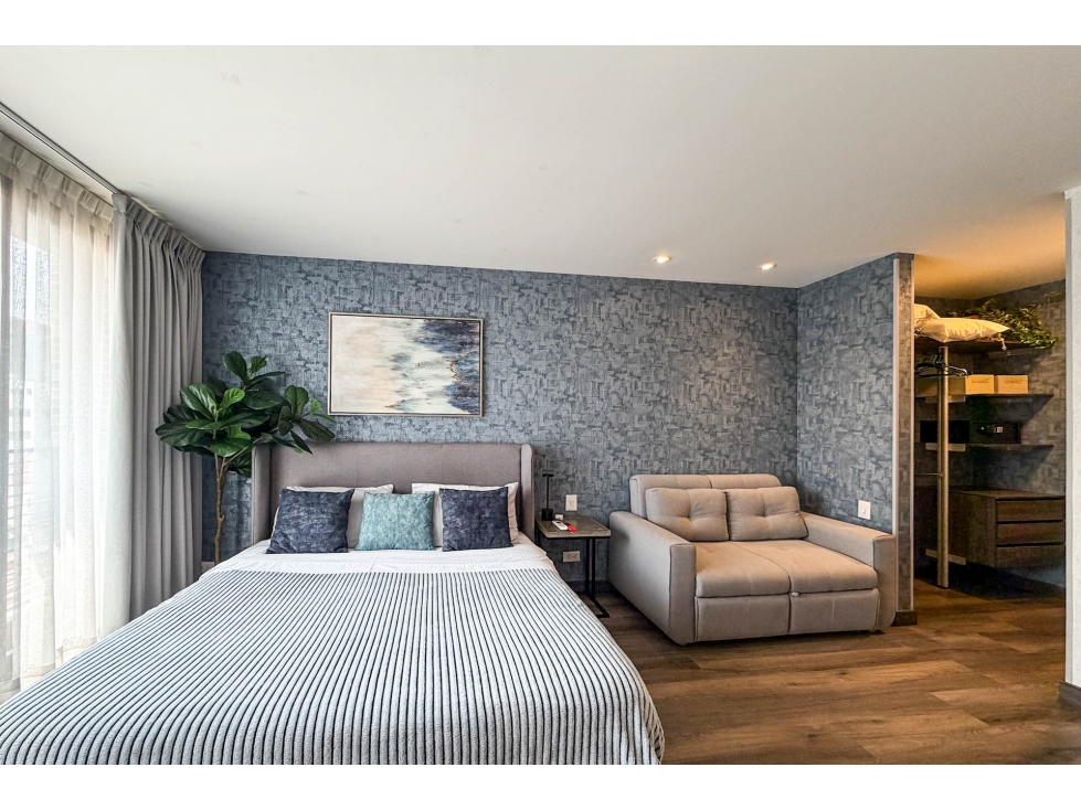 Apartaestudio moderno en venta o arriendo amoblado en Chicó — foto 4