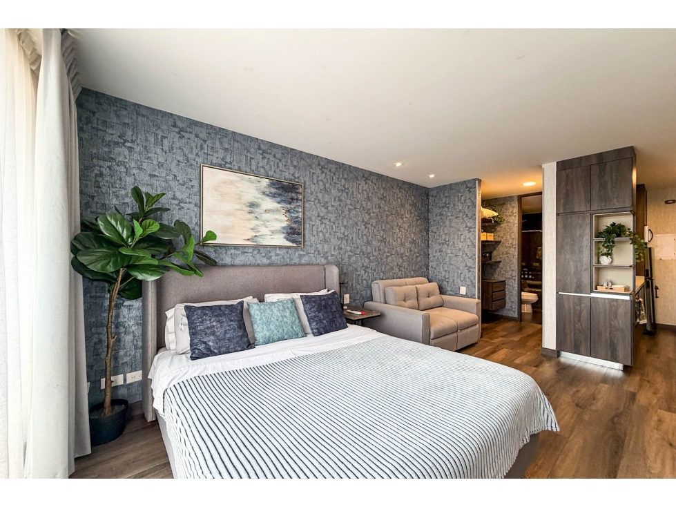 Apartaestudio moderno en venta o arriendo amoblado en Chicó — foto 5