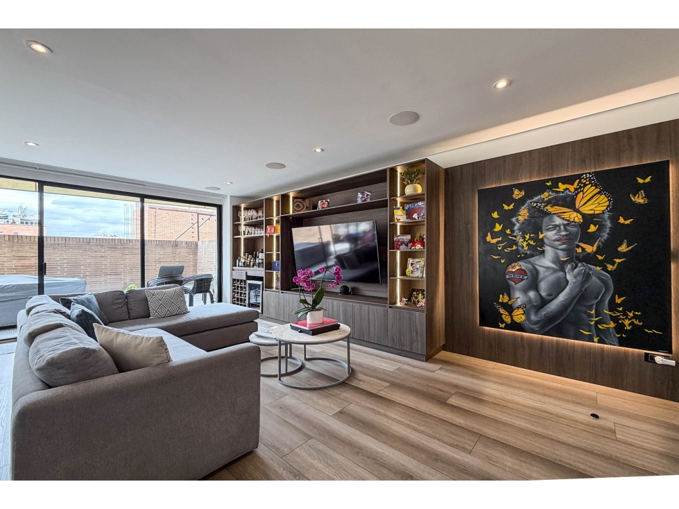 Apartamento moderno con terraza en arriendo en Chicó