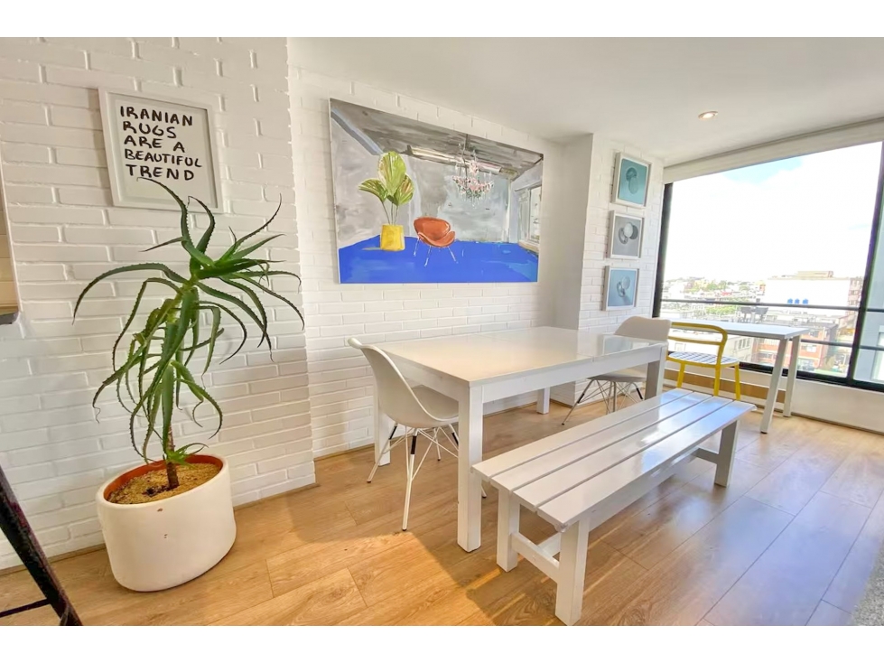 Apartamento Penthouse Dúplex amoblado en arriendo en El Virrey — foto 5