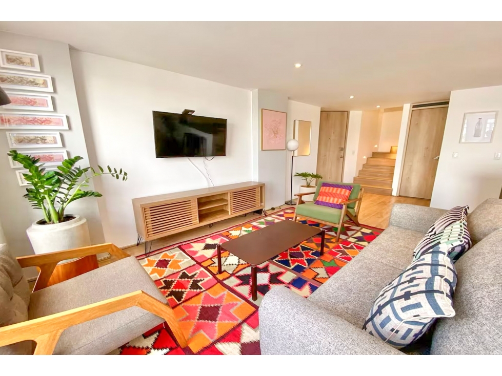 Apartamento Penthouse Dúplex amoblado en arriendo en El Virrey — foto 4
