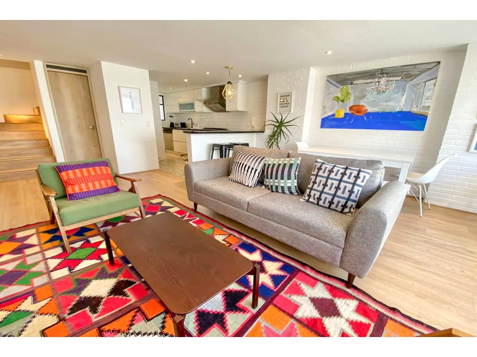 Apartamento Penthouse Dúplex amoblado en arriendo en El Virrey — foto 2