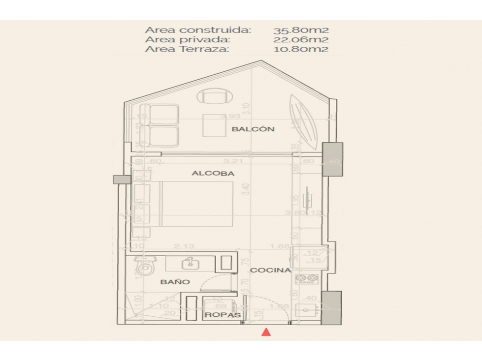Apartamento en proyecto en venta en Pozos Colorados - Santa Marta — foto 6