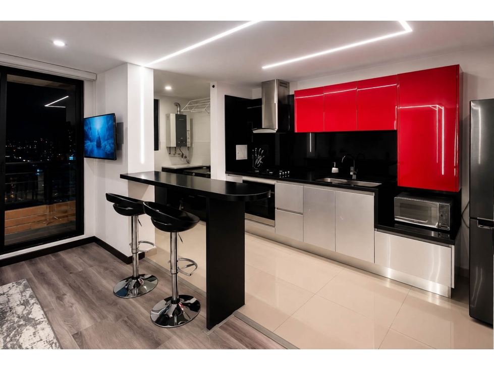 Apartamento amoblado en arriendo en Nuevo Country — foto 4