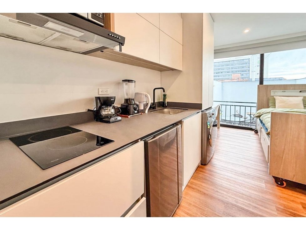 Apartaestudio amoblado en venta o arriendo en Chicó Norte III