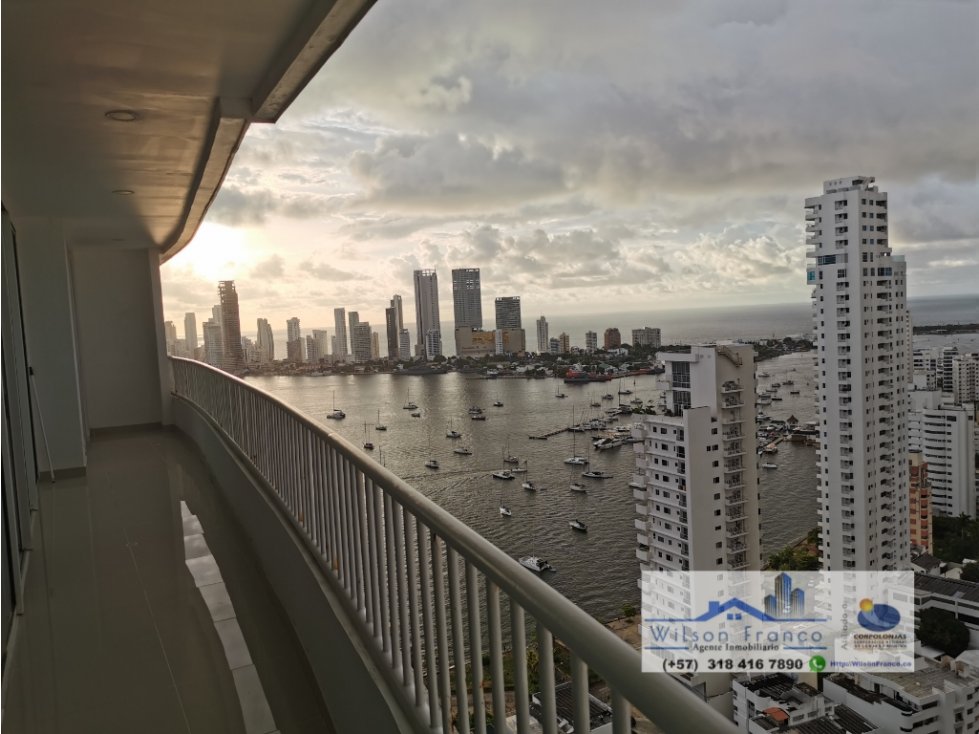 Apartamento En Venta, Vista Bahía, Manga, Cartagena — foto 2