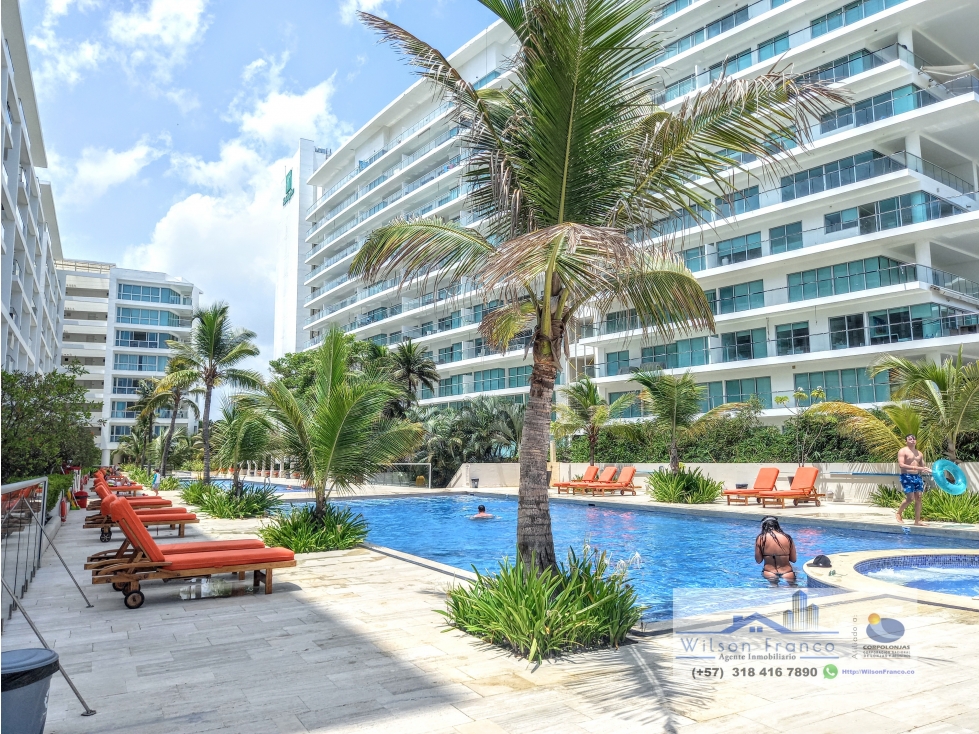Apartamento En Cartagena, Condominio Frente Al Mar, Morros