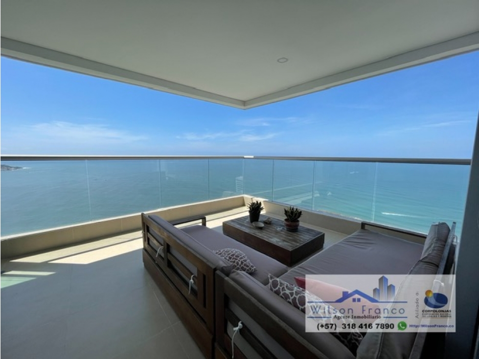 Apartamento en venta, AMOBLADO, Palmetto, vista al mar, Cartagena — foto 4