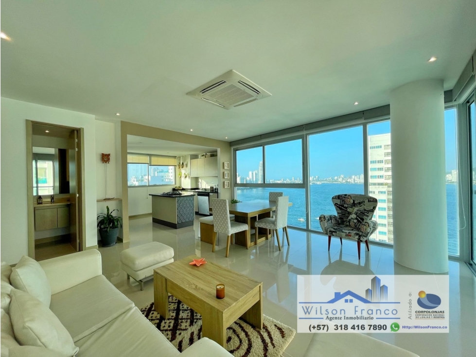 Apartamento en venta, Castillogrande, vista al mar, Cartagena — foto 2