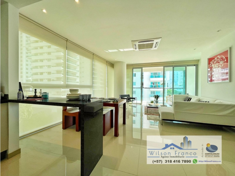 Apartamento en venta, Castillogrande, vista al mar, Cartagena — foto 4