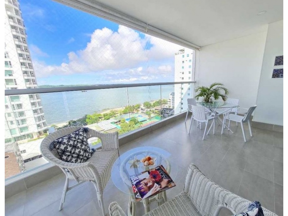 Apartamento en venta, Castillogrande, vista al mar, Cartagena
