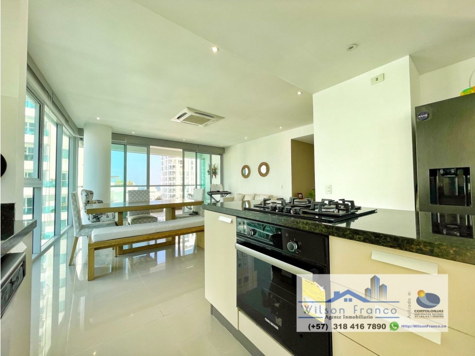 Apartamento en venta, Castillogrande, vista al mar, Cartagena — foto 6