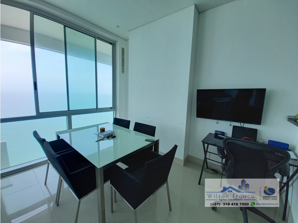 Apartamento En Venta, Bocagrande, vista al mar, Cartagena — foto 4