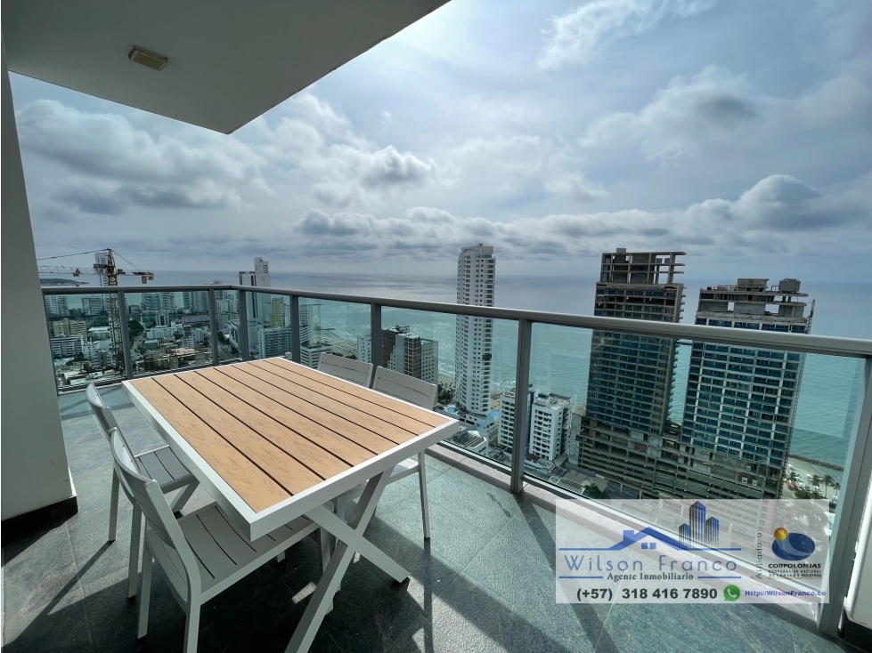 Apartamento En Venta, Bocagrande, Exclusivo, vista al mar, Cartagena