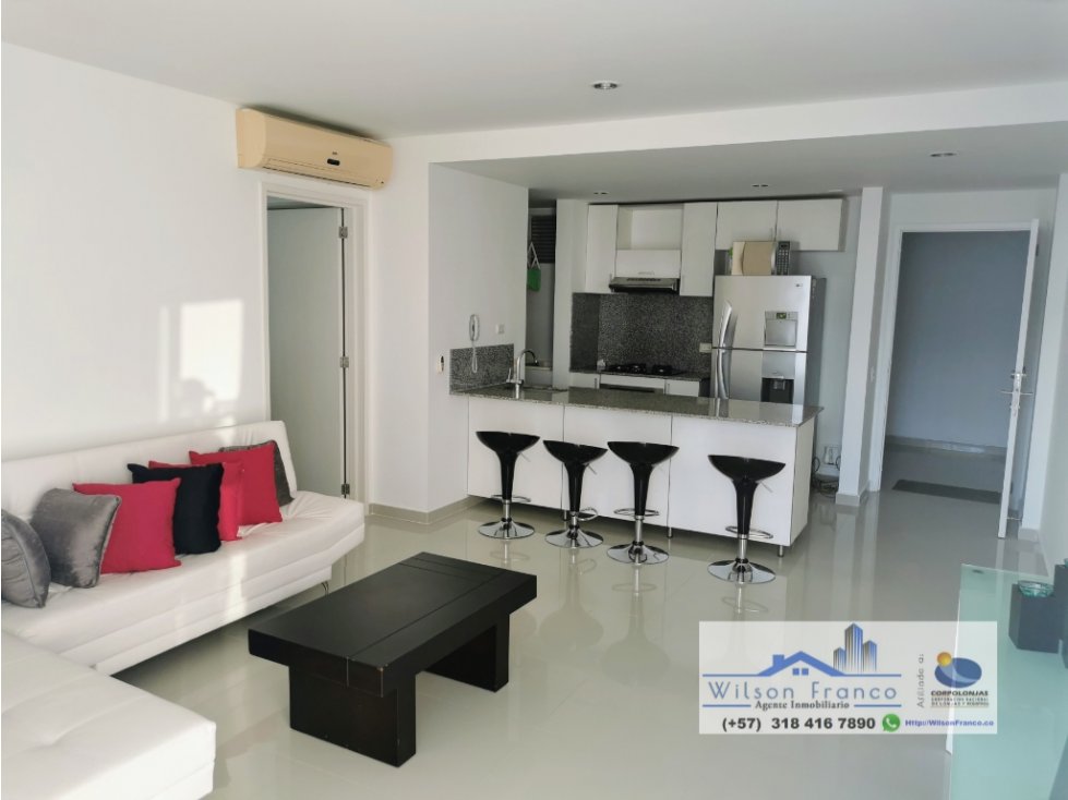 Apartamento En Venta, Amoblado, Morros, vista al mar, Cartagena — foto 2