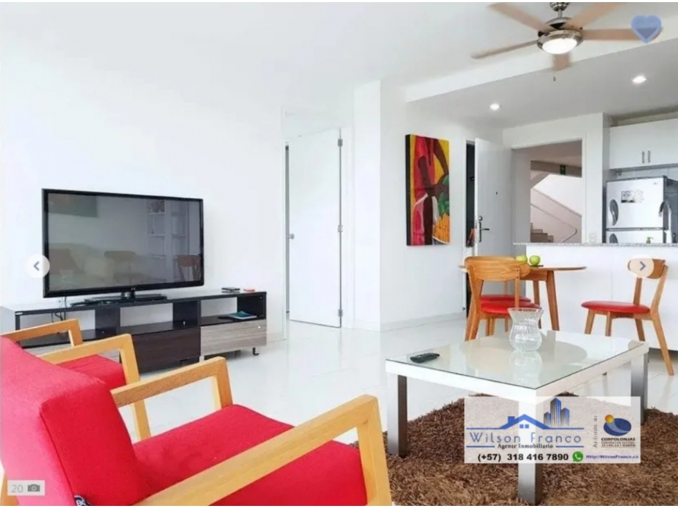 Apartamento En Venta, Amoblado, Morros, Zona Norte, Cartagena