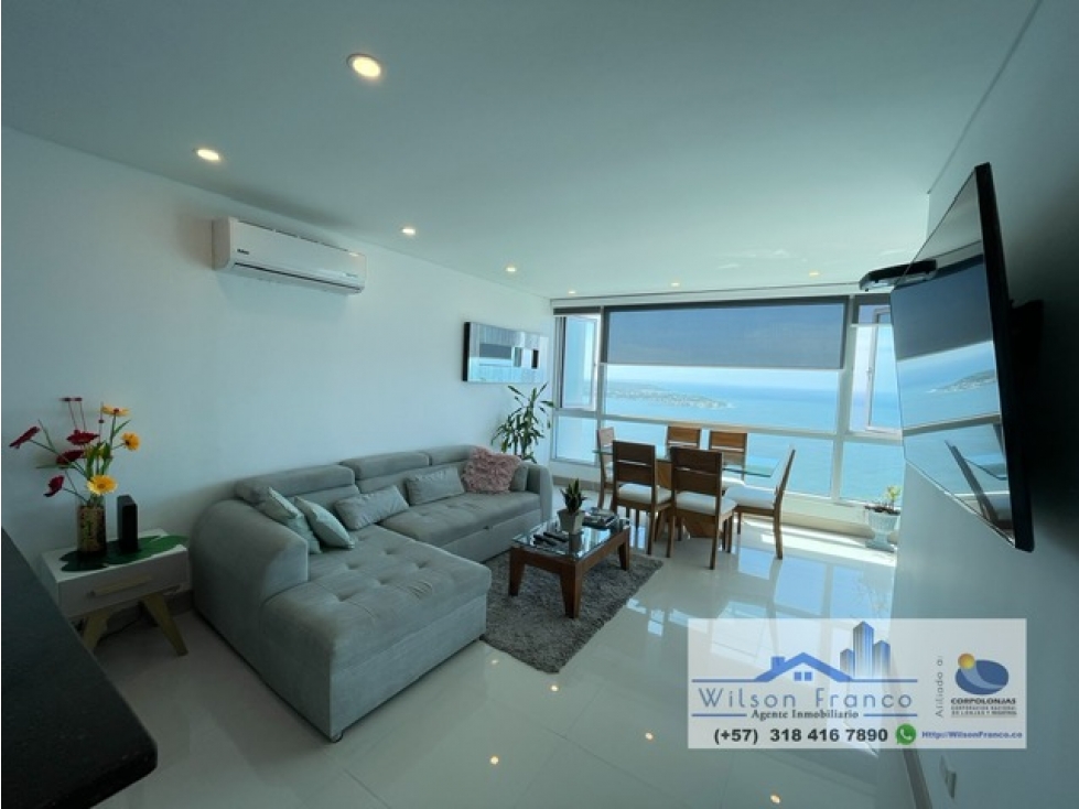 Apartamento en venta, AMOBLADO, Palmetto, vista al mar, Cartagena — foto 5