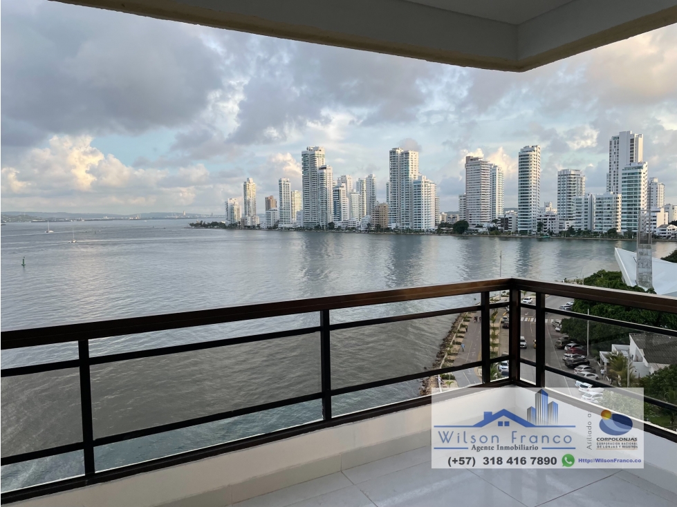 Apartamento En Venta, Bocagrande, Vista A La Bahía De Cartagena