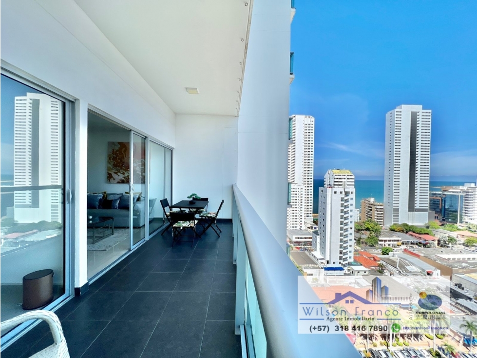 Apartamento En Venta, AMOBLADO, Bocagrande, Cartagena