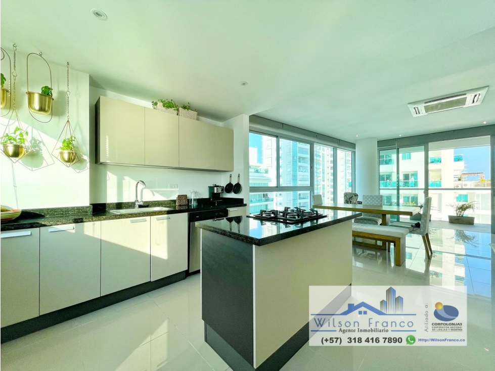Apartamento en venta, Castillogrande, vista al mar, Cartagena — foto 4