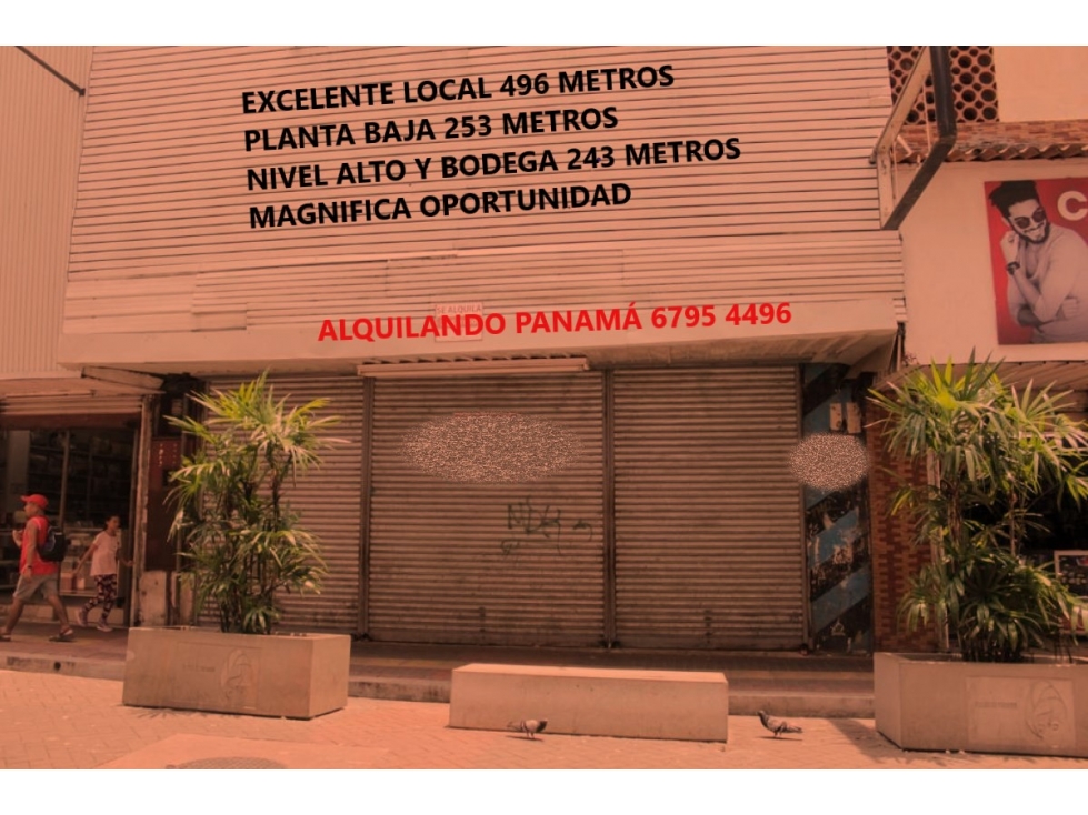 Se Alquila Local Comercial Av. Central 496 mts2 3 Niveles $3.500.oo