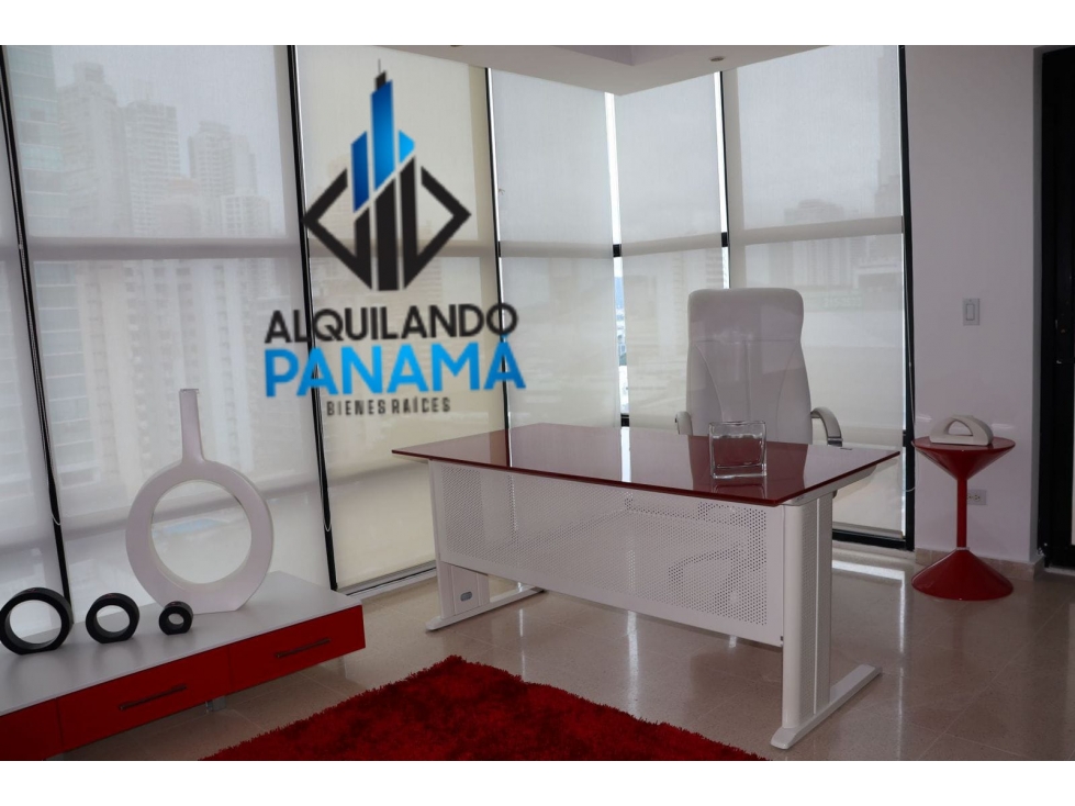Se Alquila Oficina Amoblada 53 Mts San Fco Paitilla USD795,oo+Itbms - 1
