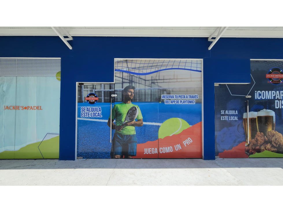 Se alquila local comercial en Jackie´s Padel (27m2)