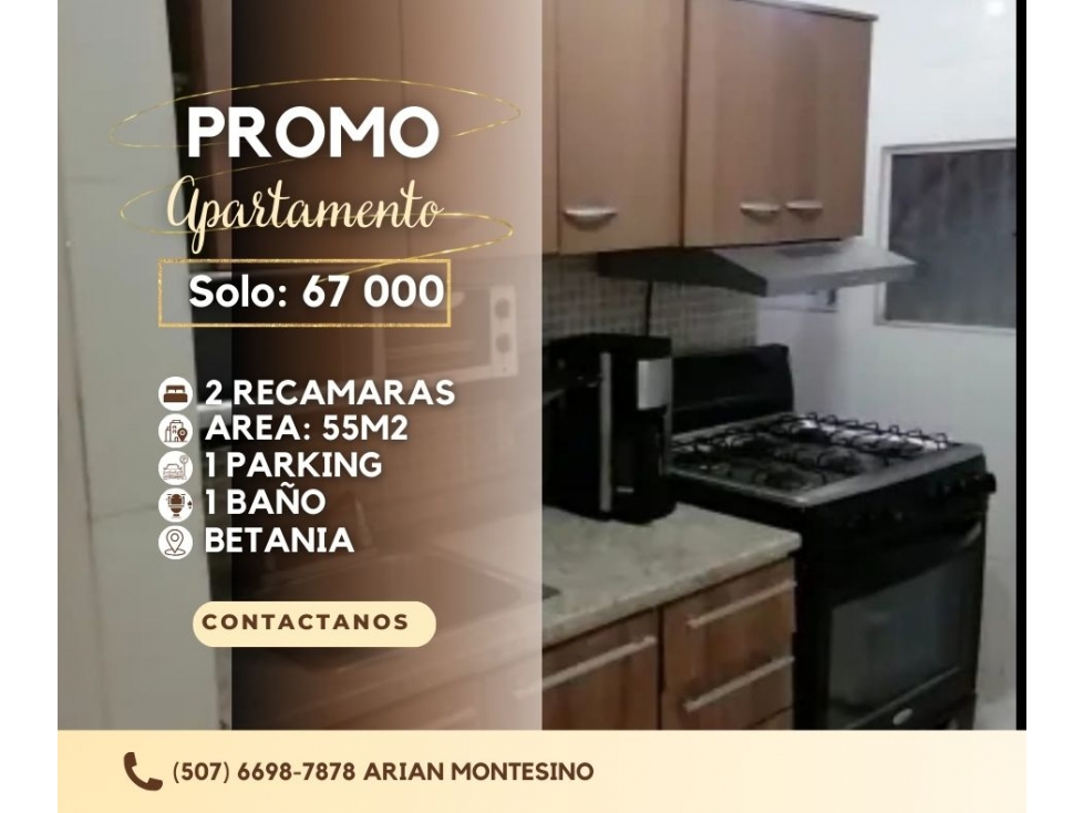 VENTA DE APARTAMENTO EN BETANIA