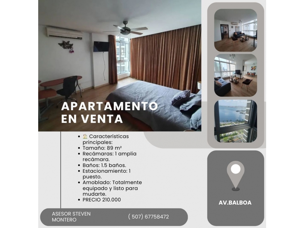 SE VENDE APARTAMENTO EN CINTA COSTERA