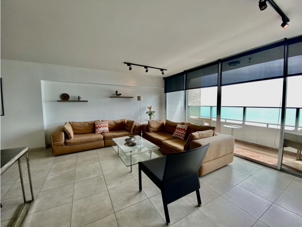 Alquilo apartamento amoblado en los terra vista al mar