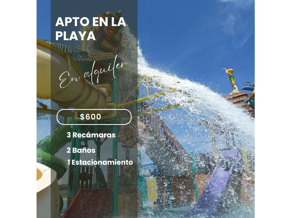 ALQUILO APARTAMENTO EN LA PLAYA