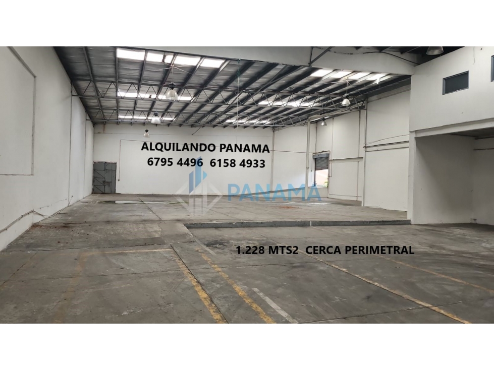 Se Alquila Fabulosa Bodega 1.228 Mts2 Via Tocumen $7.982.00 + Itbms - 3