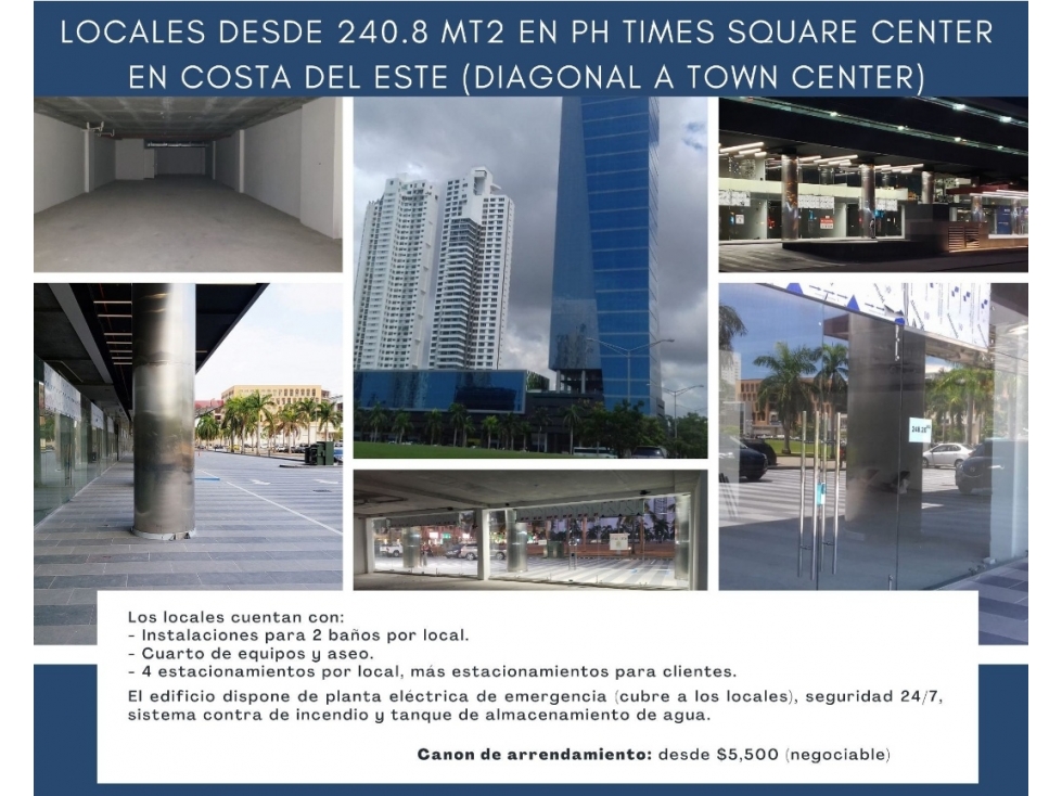 se alquila el local mas buscado en costa de este