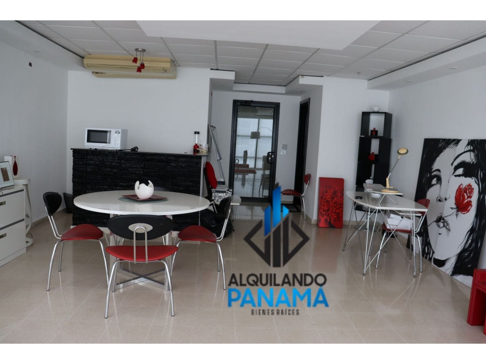 Se Alquila Oficina Amoblada 53 Mts San Fco Paitilla USD795,oo+Itbms - 3