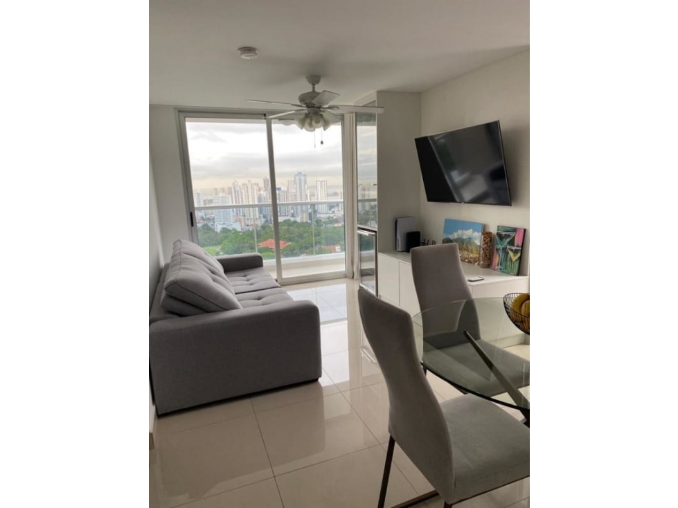 Alquiler de apartamento amoblado en carrasquilla a solo $1,000.00
