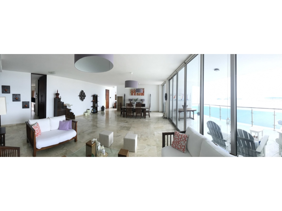 Alquilo Extraordinario apartamento punta pacifica de 407mt2