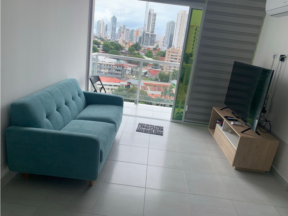 SE ALQUILA APARTAMENTO AMOBLADO EN VIA ESPAÑA 2 RECAMARAS $1270