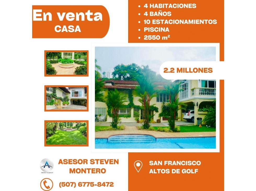 SE ALQUILA O SE VENDE CASA EN SAN FRANCISCO - 1