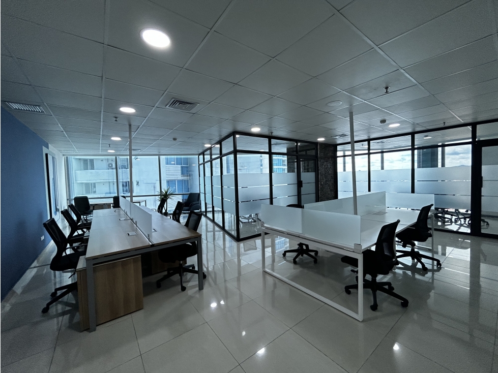 Se Alquila Oficina Amoblada 122 Mts Costa del Este USD$2,200,00+itbms