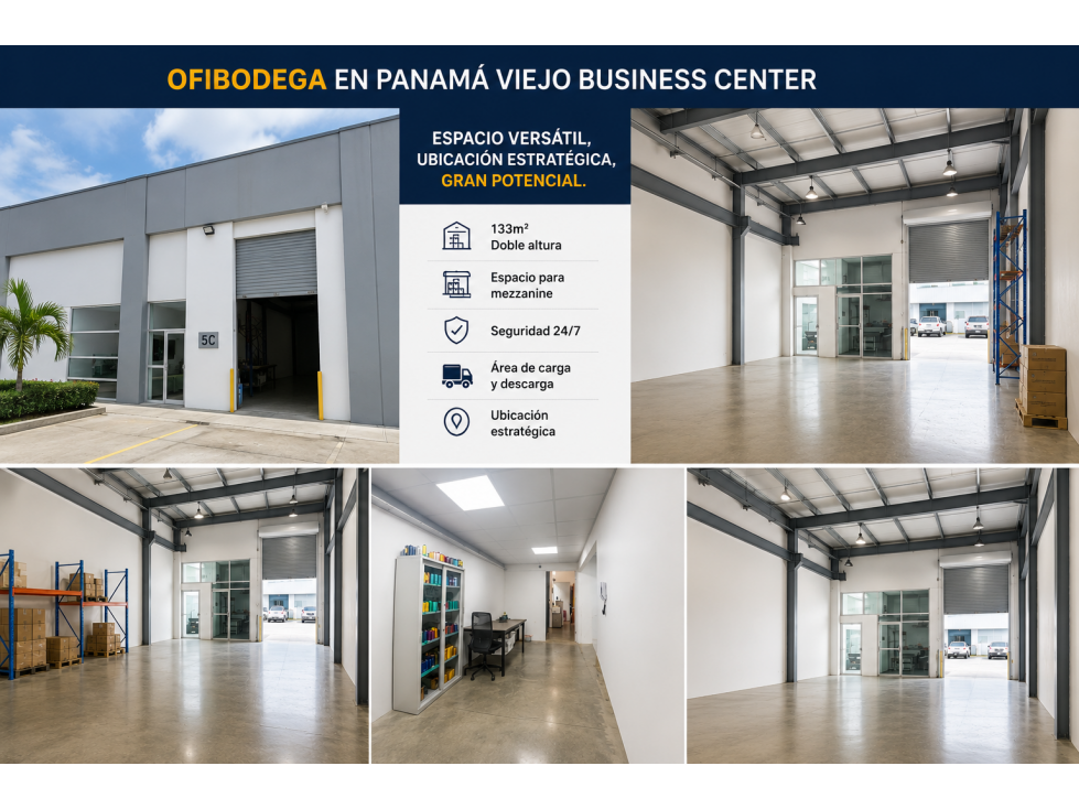 Bodega de 133m² en Venta en Panamá Viejo Business Center con Avalúo - 1