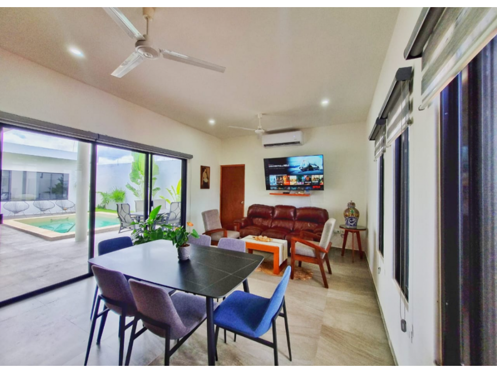 VENTA DE HERMOSA CASA DE UNA PLANTA EN PRIVADA EN CONKAL - 4