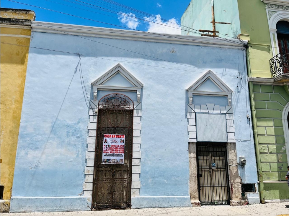 VENTA DE CASA EN EL CENTRO HISTORICO DE MERIDA YUCATAN