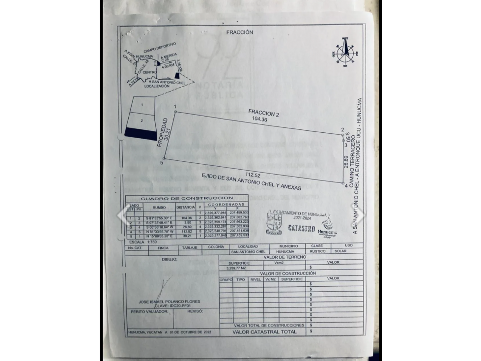 TERRENO EN VENTA EN SAN ANTONIO CHEL HUNUCMA - 3