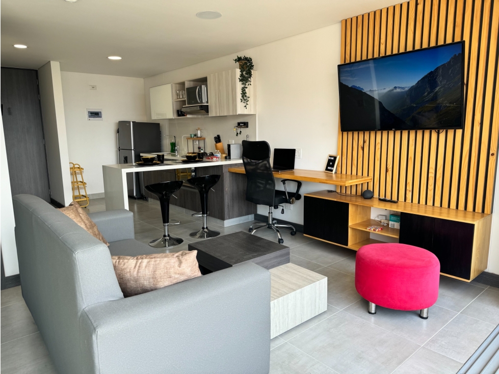 Vendo moderno apartaestudio amoblado en Ciudad del Rio — foto 2
