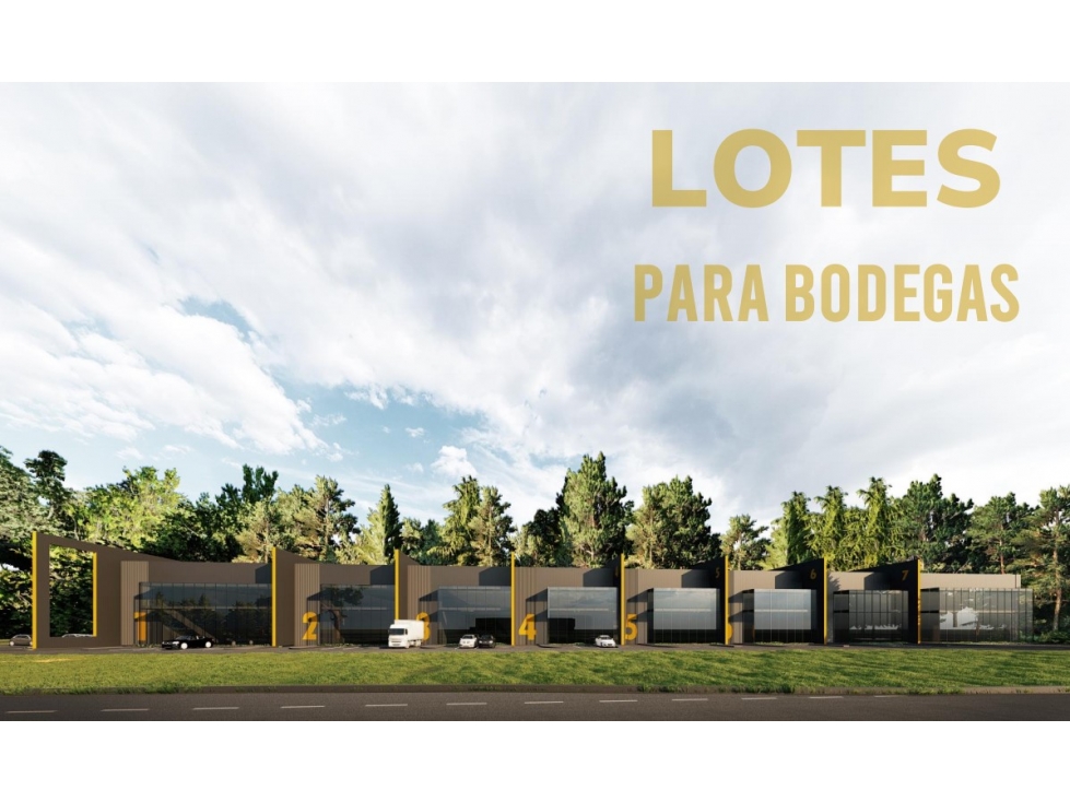Lotes para Bodegas. Guarne, entre El Aeropuerto y Autopista Med-Bog
