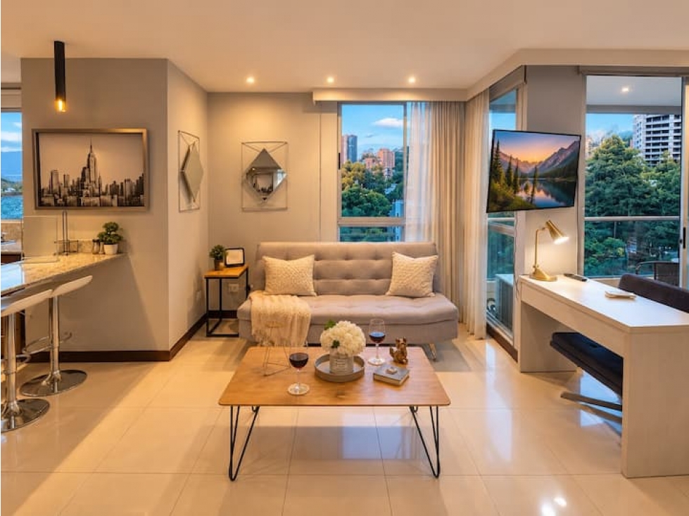 Vendo apartasuite amoblada, rentas cortas, Las Lomas, El Poblado — foto 2