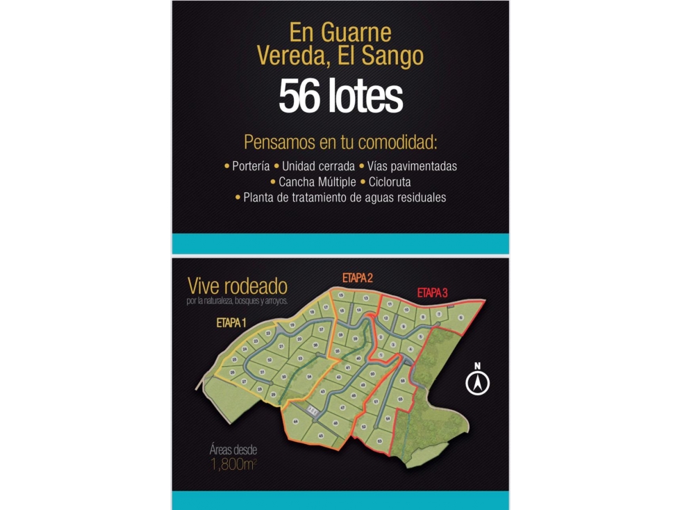 Vendo Lote en Unidad Cerrada, Vda El Sango, Guarne — foto 5