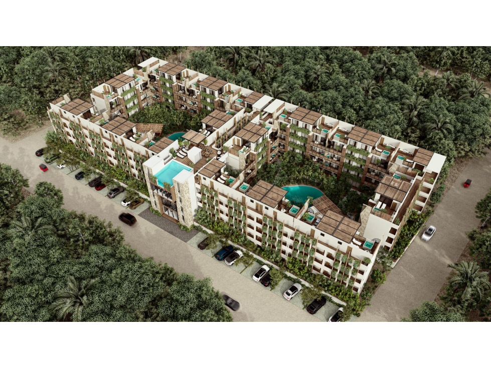 PROYECTO DE APARTAMENTOS EN TULUM MEXICO SOBRE PLANOS