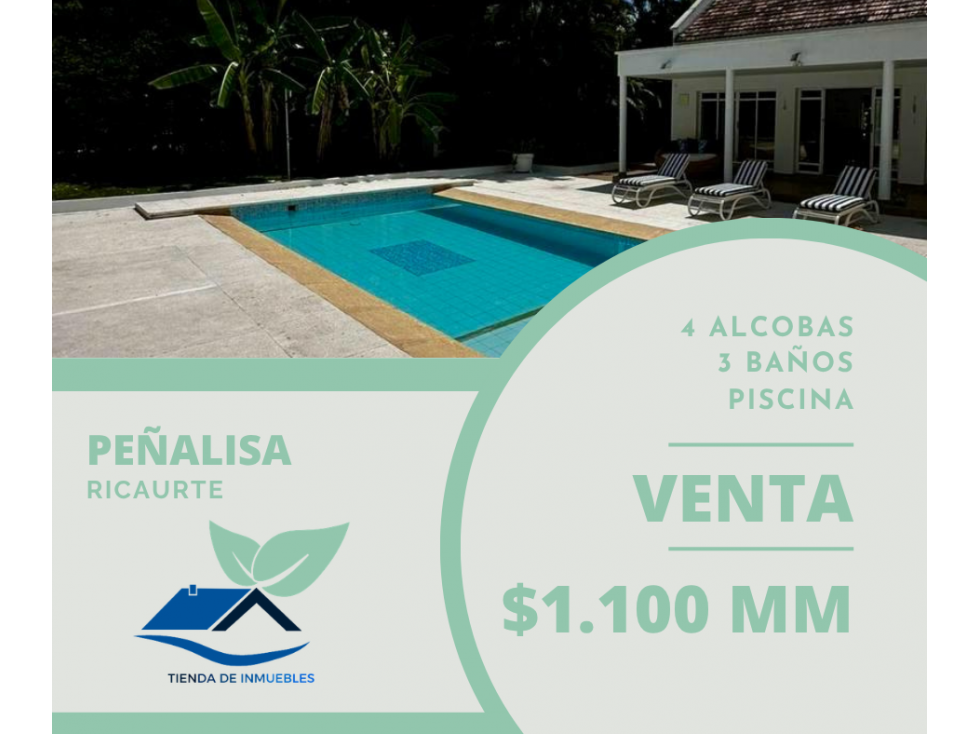 VENTA CASA CLUB PUERTO PEÑALISA - 4 ALCOBAS - 1